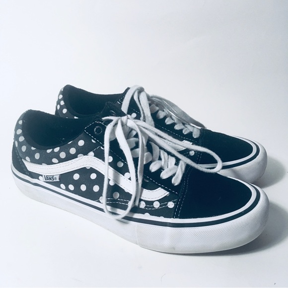 Vans Shoes - Vans Baker Dollin UltraCush Pro Black White Polka Dot Old Skool Women 9 Men 7.5